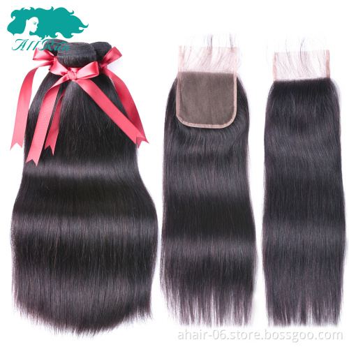 Wholesale virgin brazilian hair bundles with closure